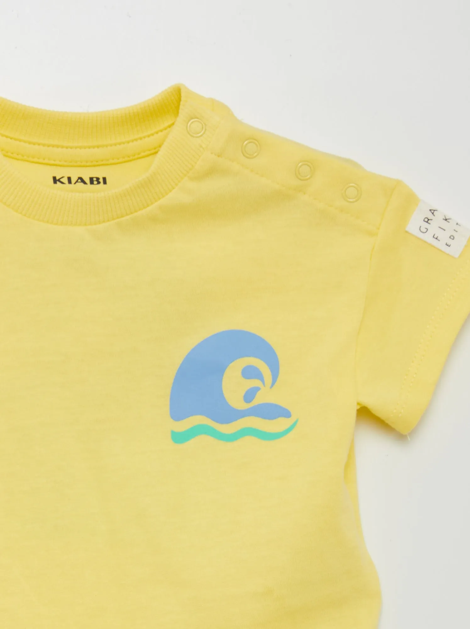T-shirt in jersey con stampa - Grafik Edition - VERDE