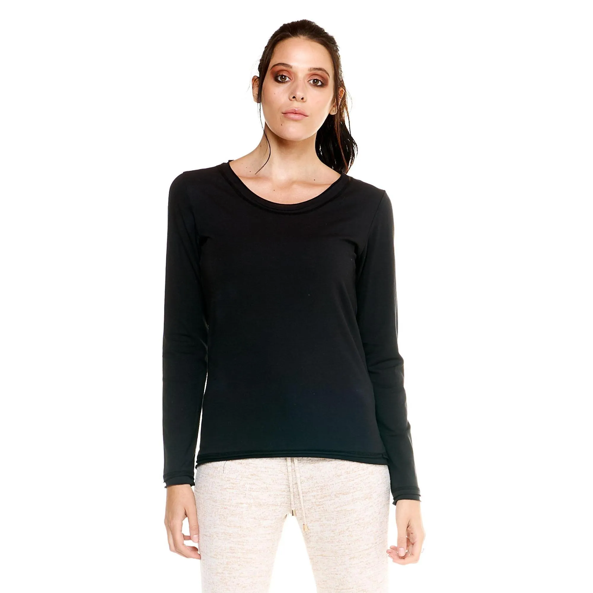 T-shirt Leone donna con maniche lunghe Leisure