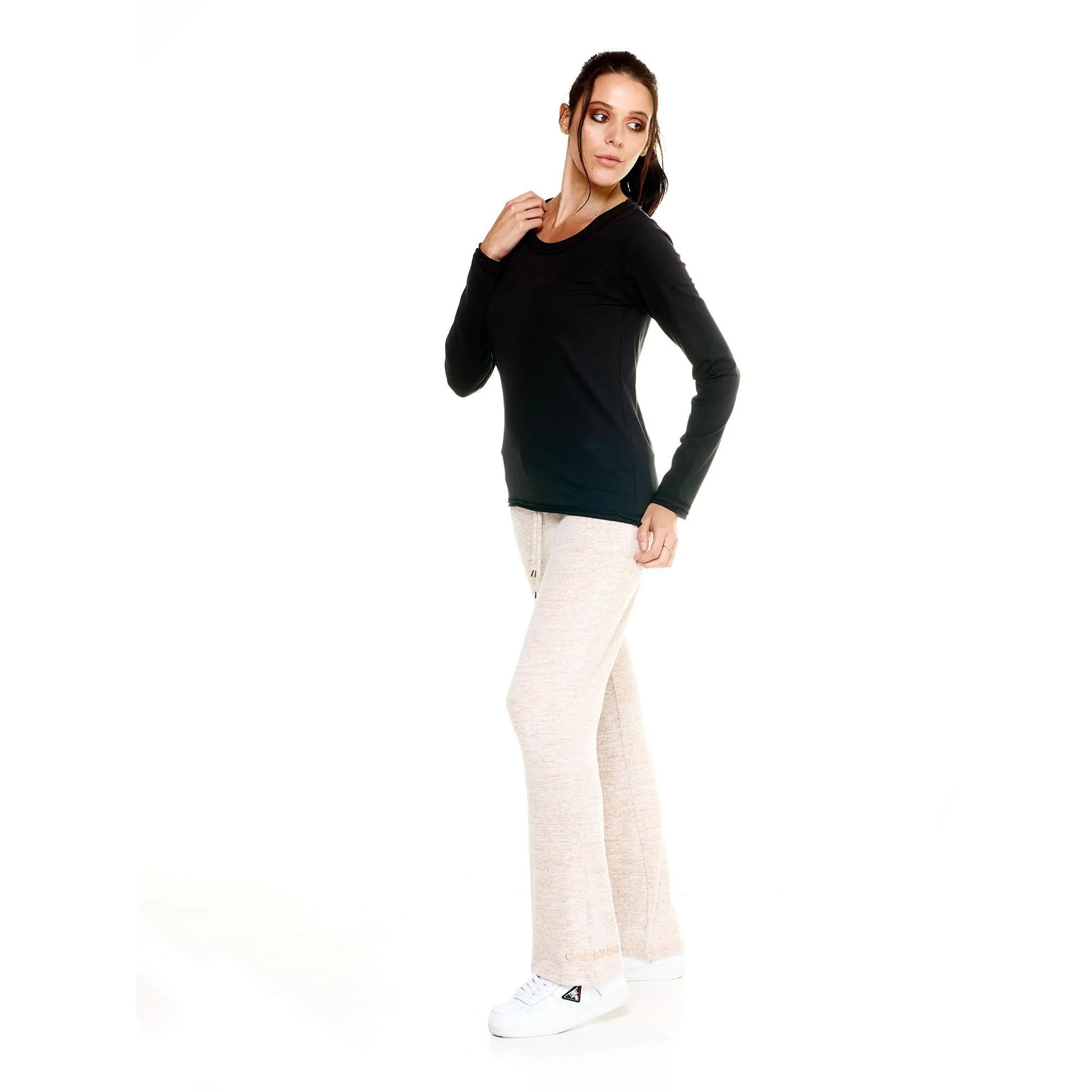 T-shirt Leone donna con maniche lunghe Leisure
