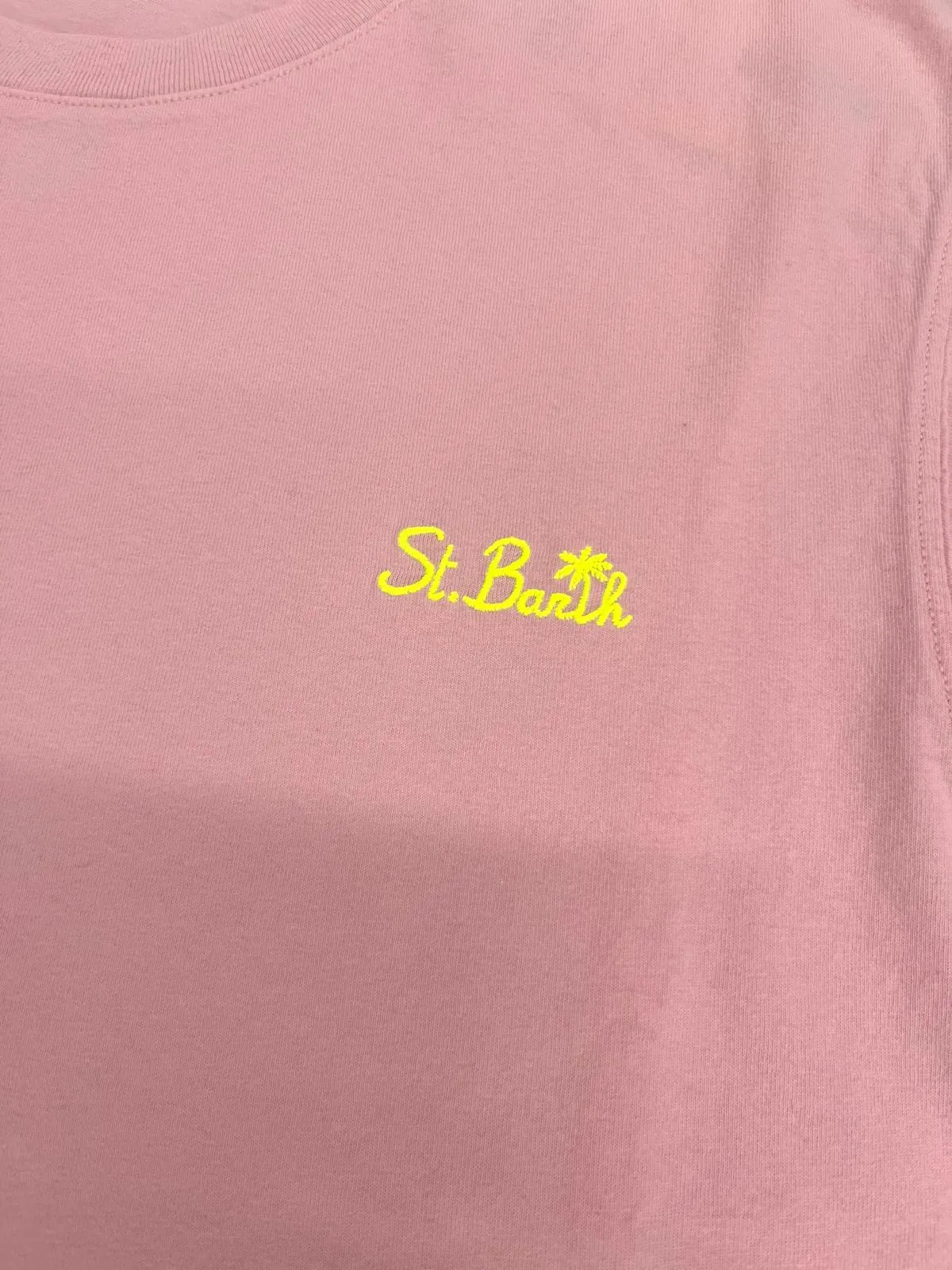 T-SHIRT ROSA IN COTONE