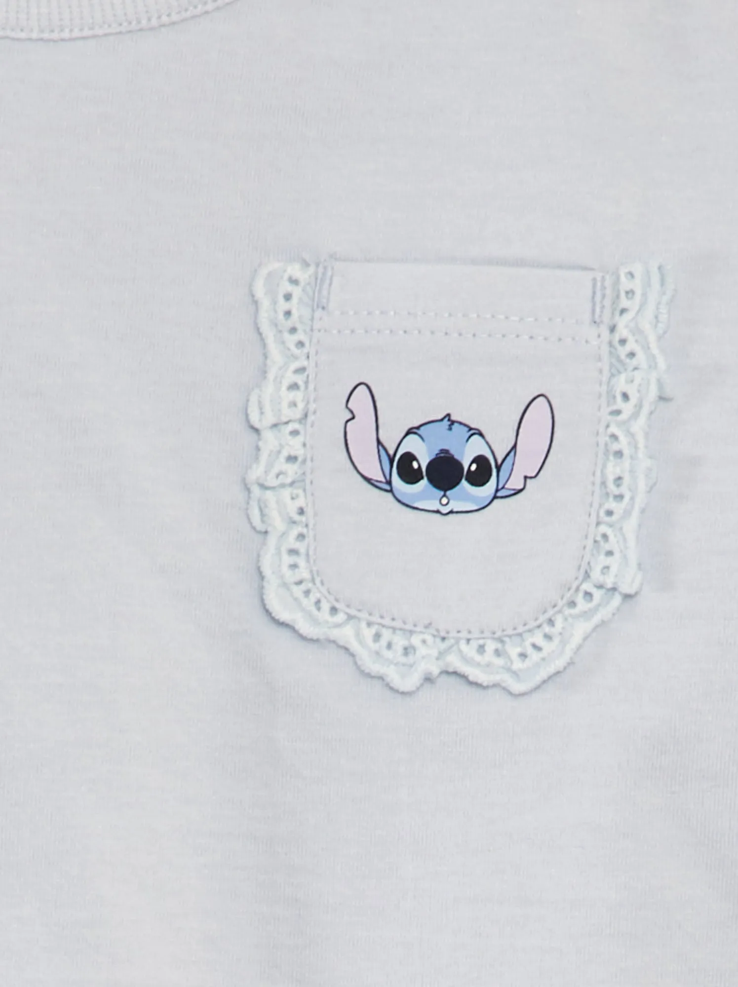 T-shirt 'Disney' con tasca sul petto - BLU