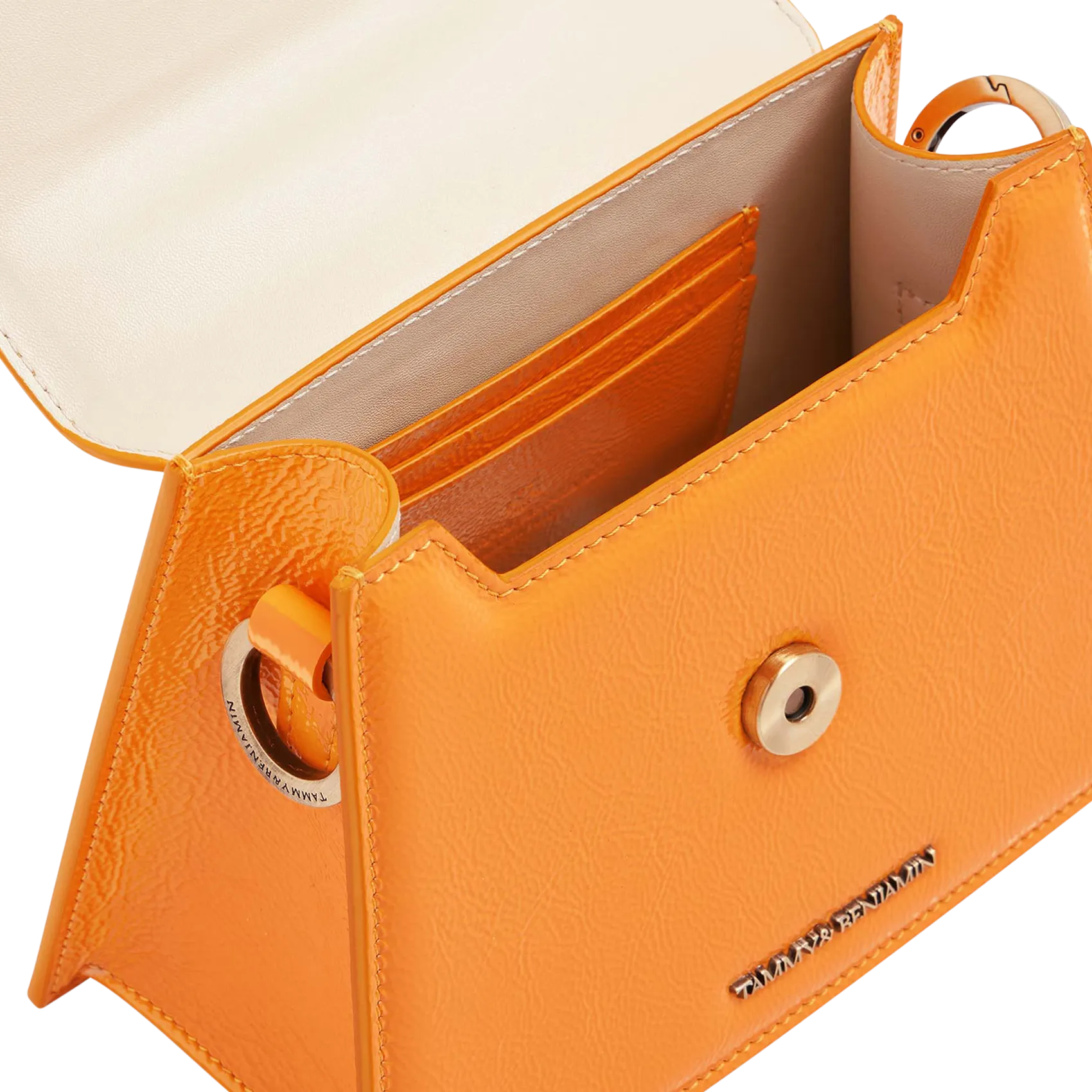  TAMMY & BENJAMIN   GABRIELLE - Borsa a tracolla in pelle di vacchetta | Arancione