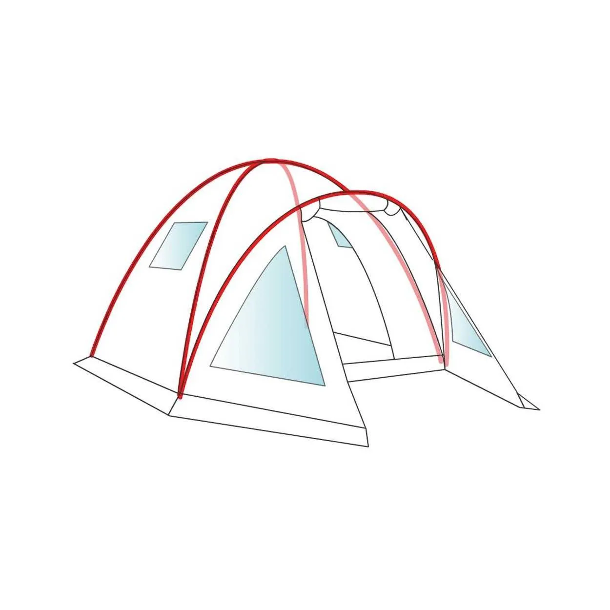 Tenda Campeggio Giglio 5 Vip  Bertoni