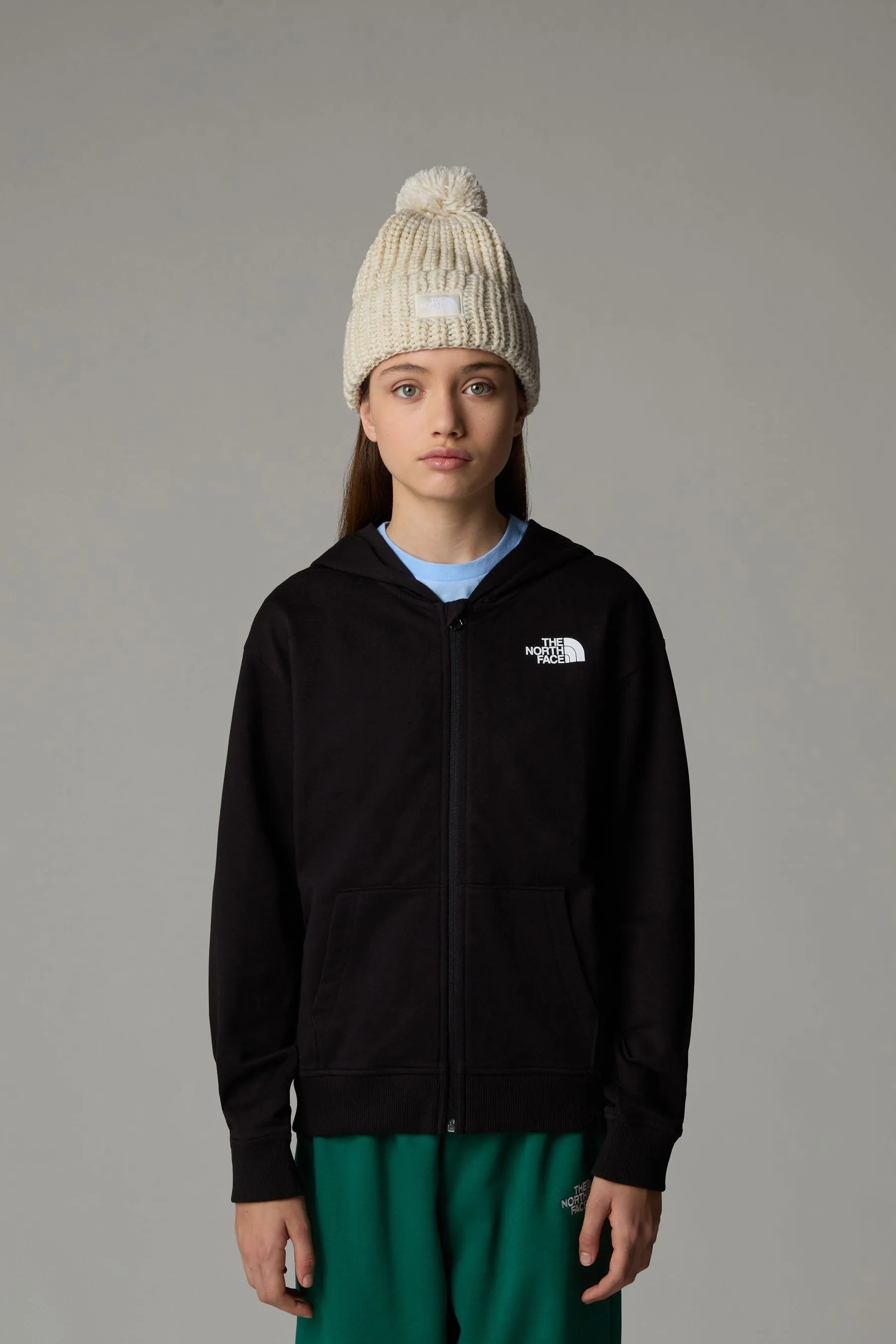The North Face - Felpa con cappuccio oversize da bambina con zip    