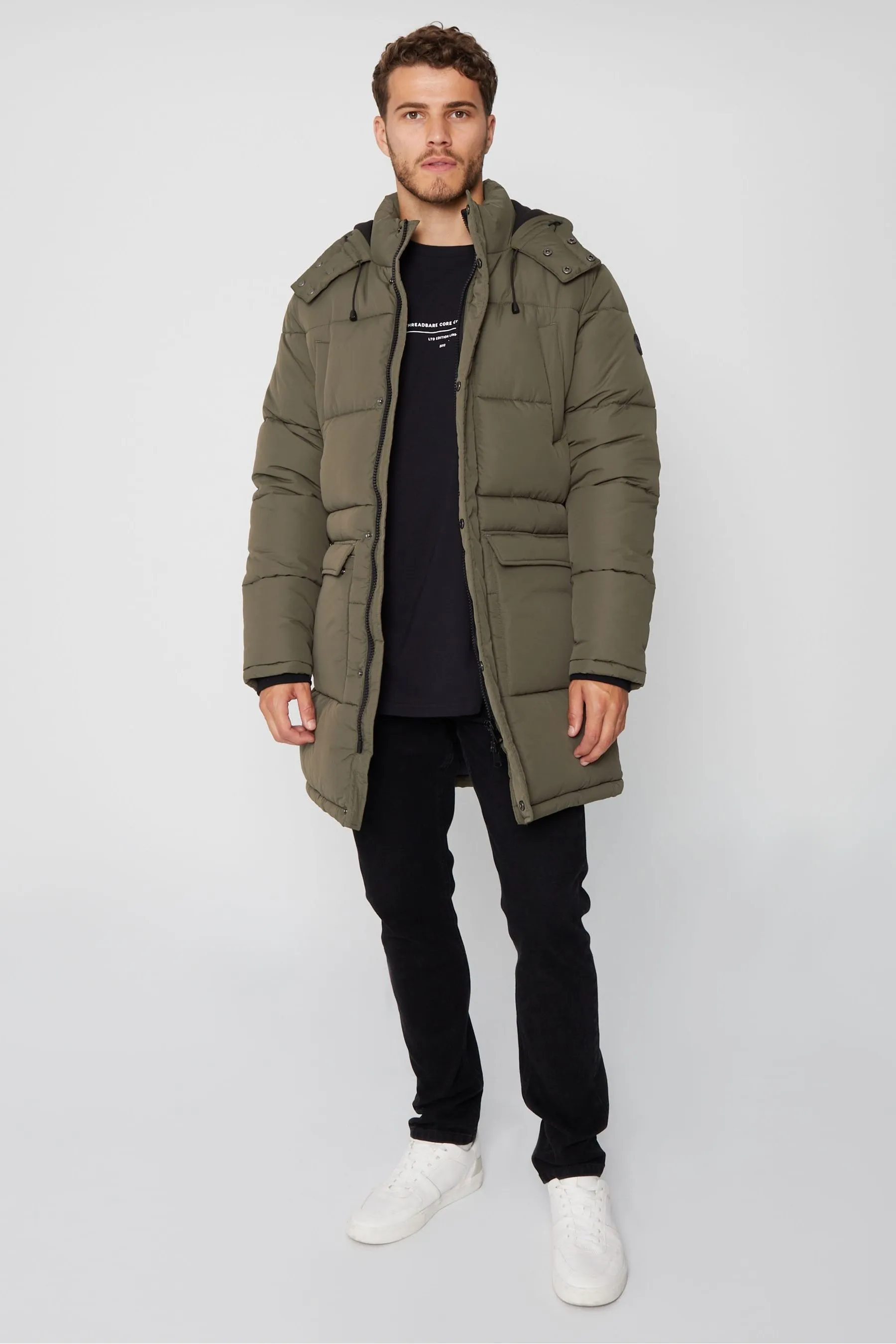 Threadbare - Giacca lungo Con cappuccio impermeabile