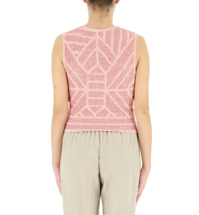 Top con paillettes