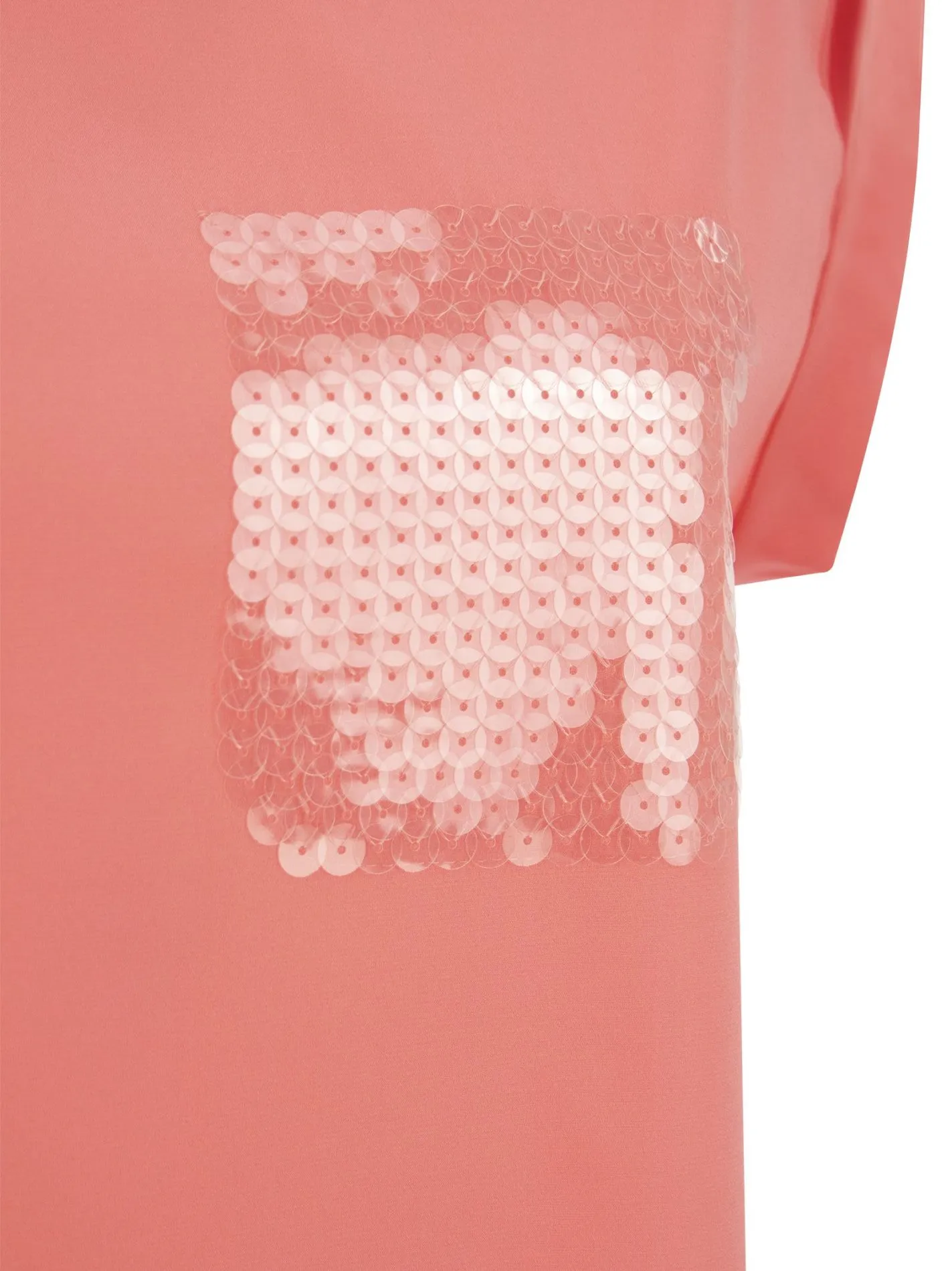 Top in preziosa crepe de chine di seta con con ricamo Watery