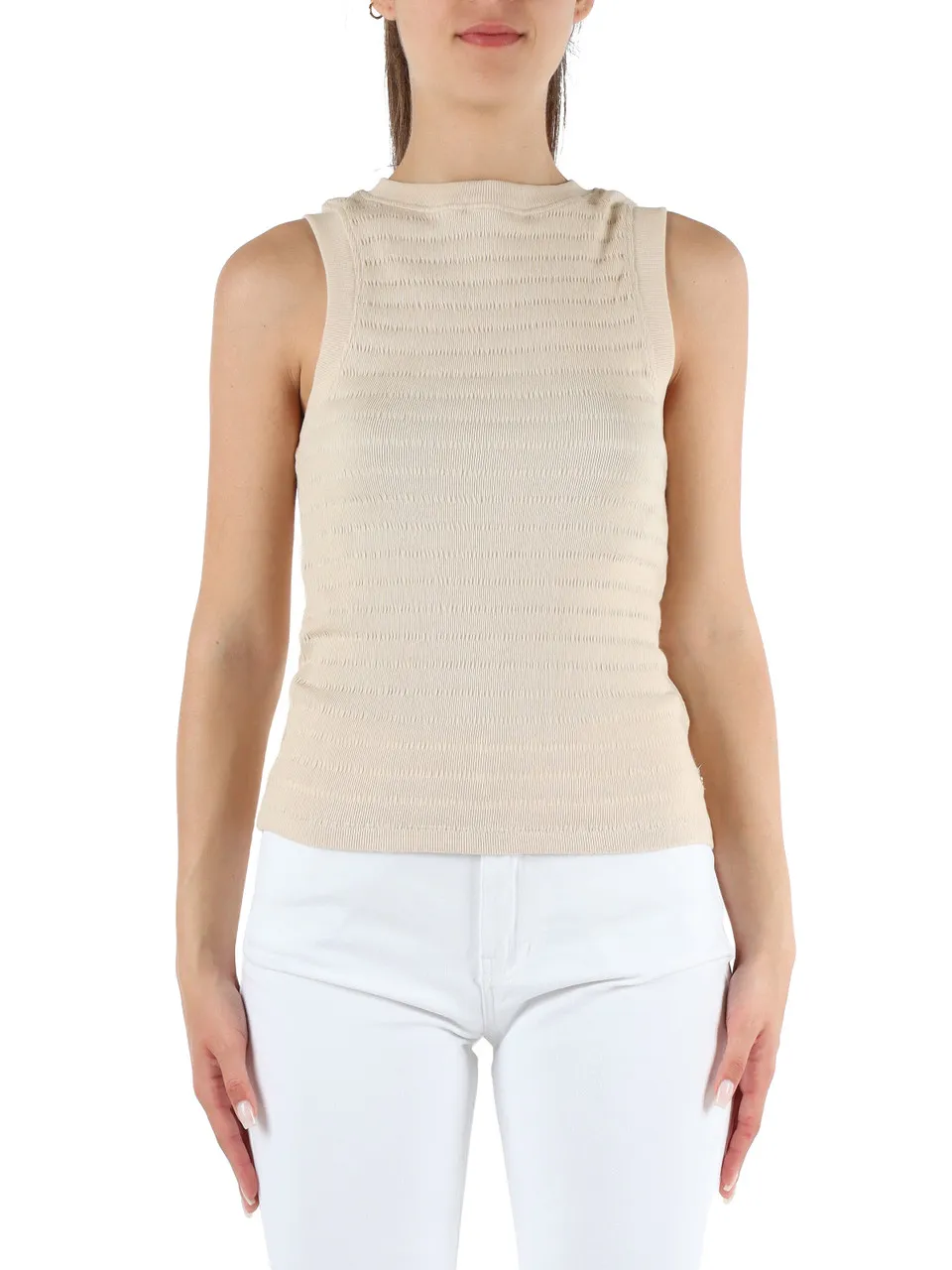 Top slim fit in misto cotone