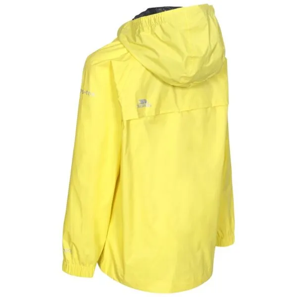 TRESPASS QIKPAC KIDS JACKET Yellow Giacca impermeabile jr