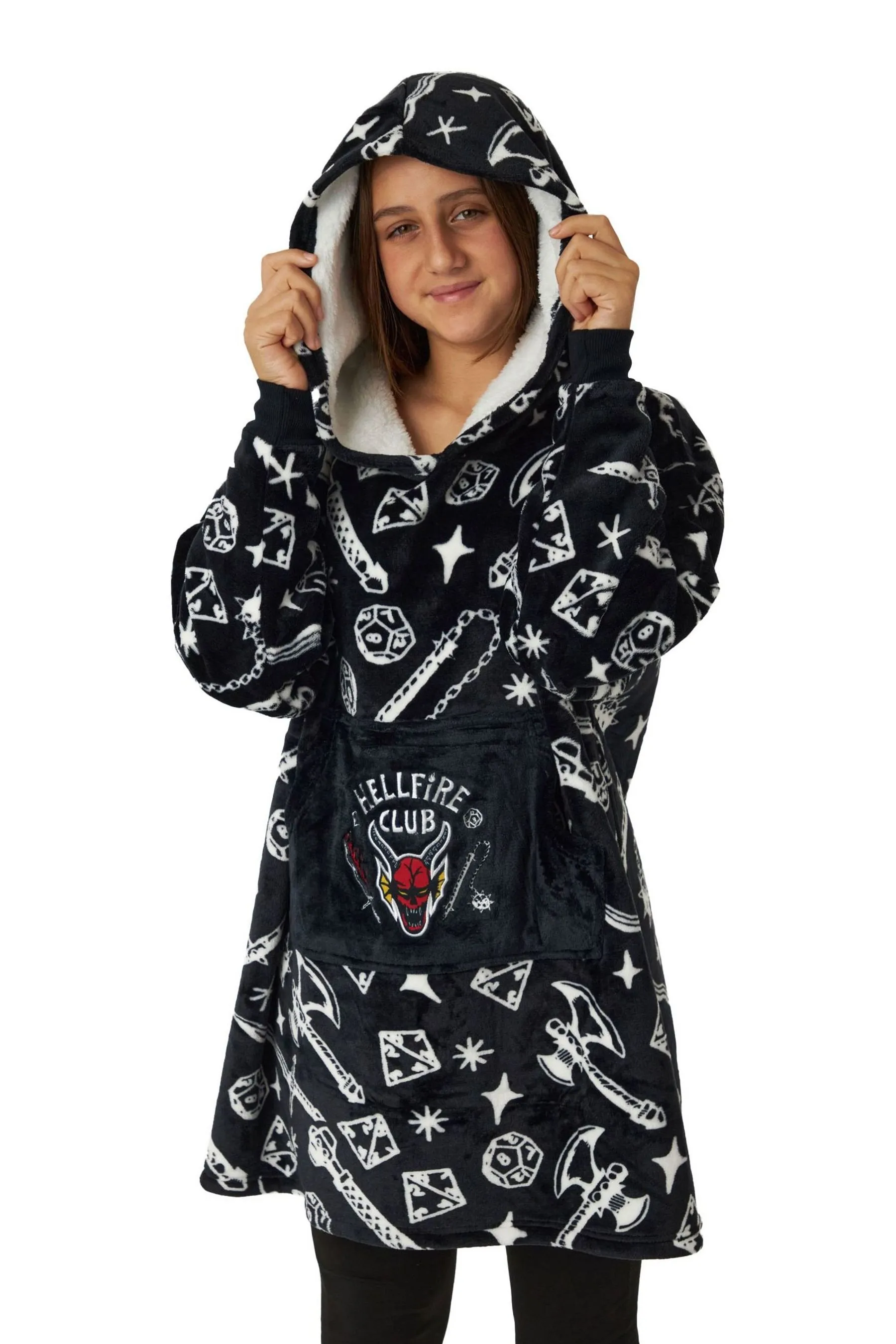 Vanilla Underground - Felpa con cappuccio stile coperta per bambini    