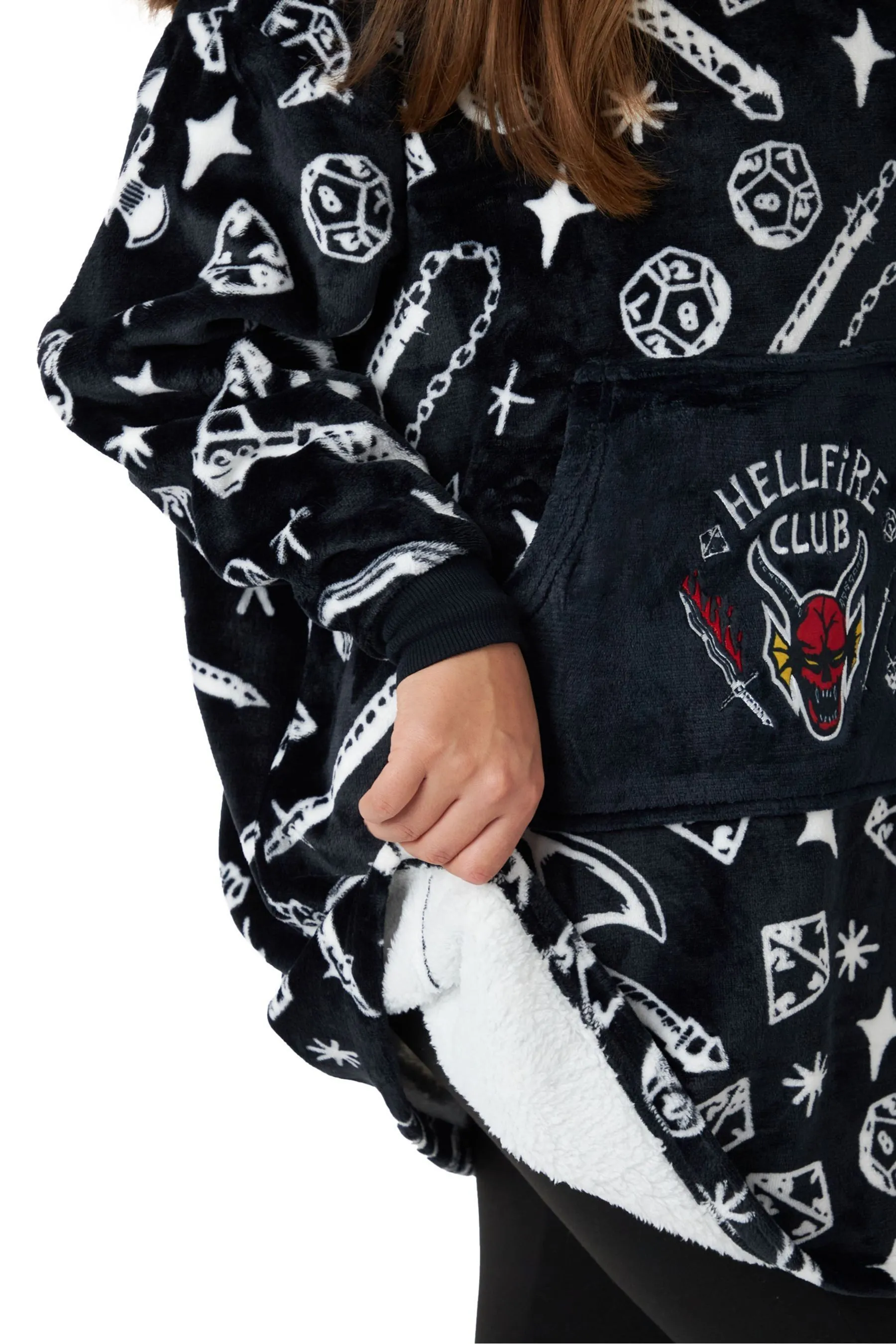 Vanilla Underground - Felpa con cappuccio stile coperta per bambini    