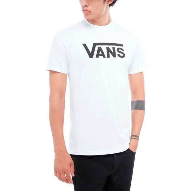 Vans T-Shirt Classic Vintage Uomo Bianco Nero