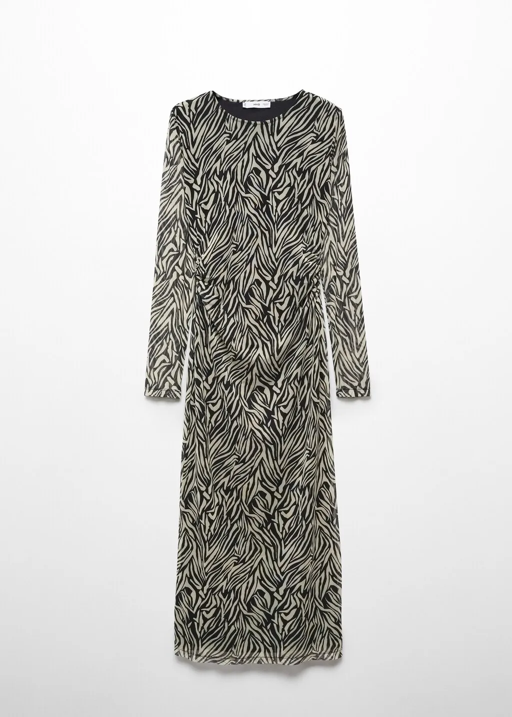 Vestito midi animal print