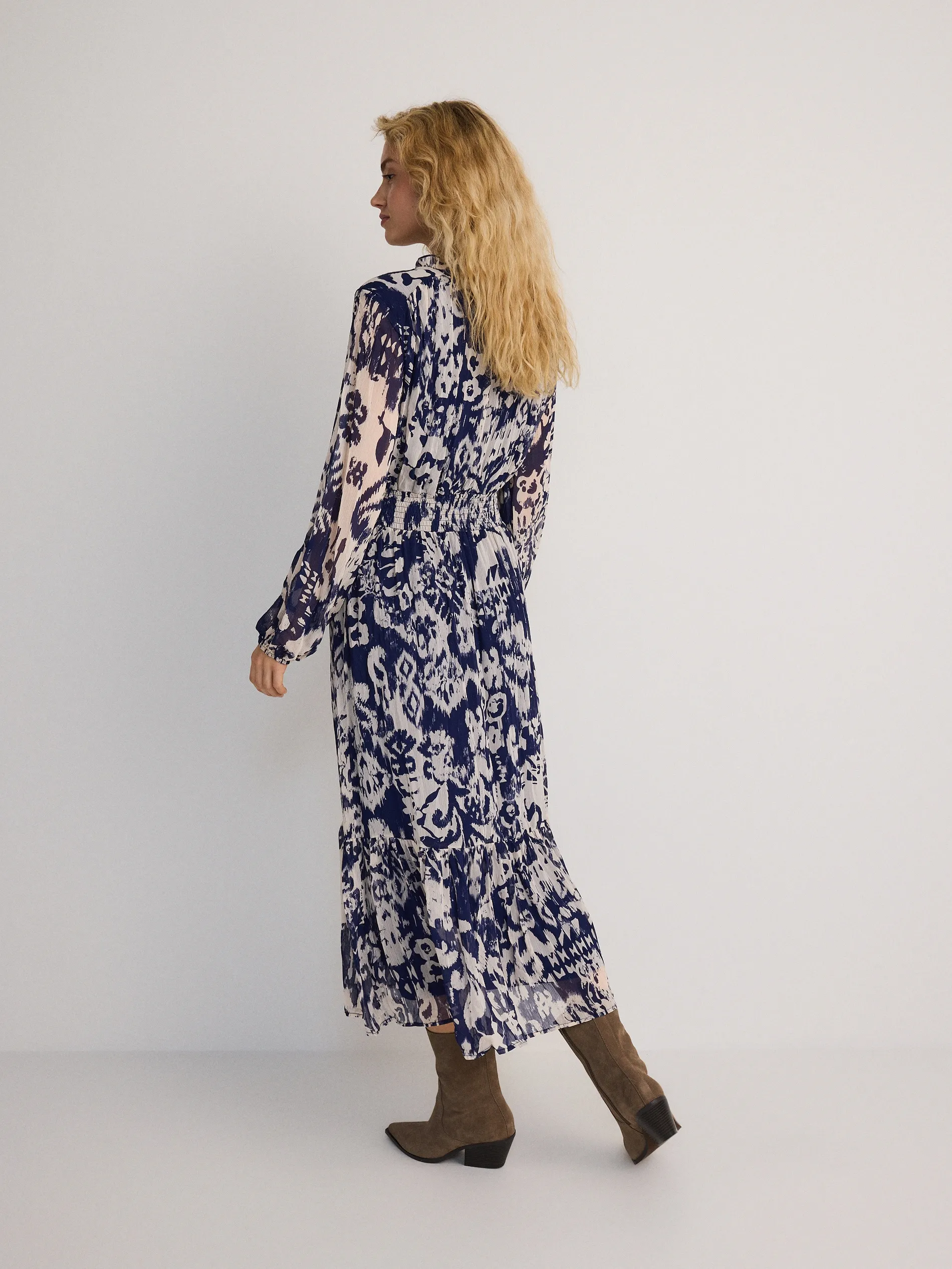 Vestito midi fantasia