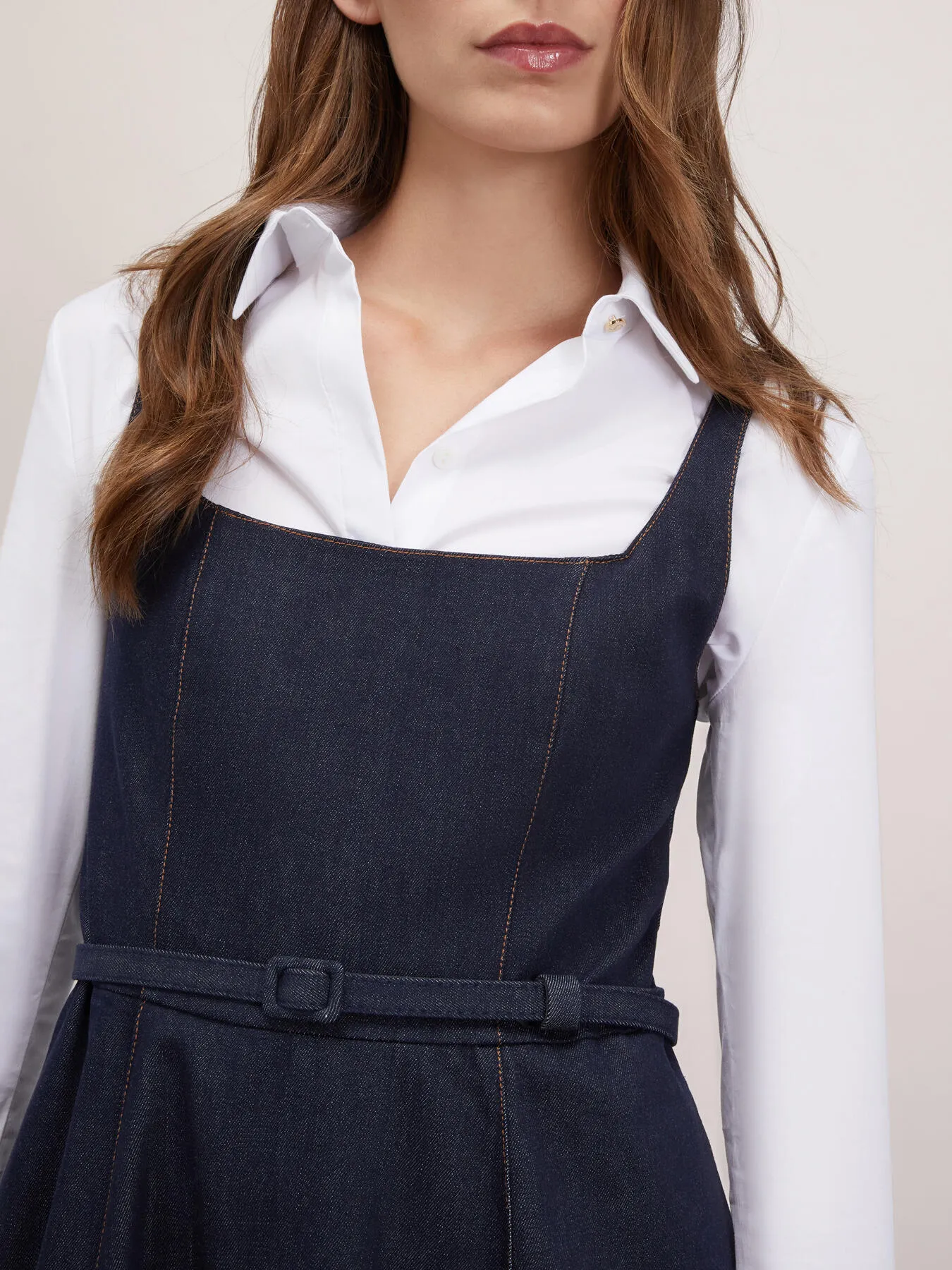 Vestito midi in denim