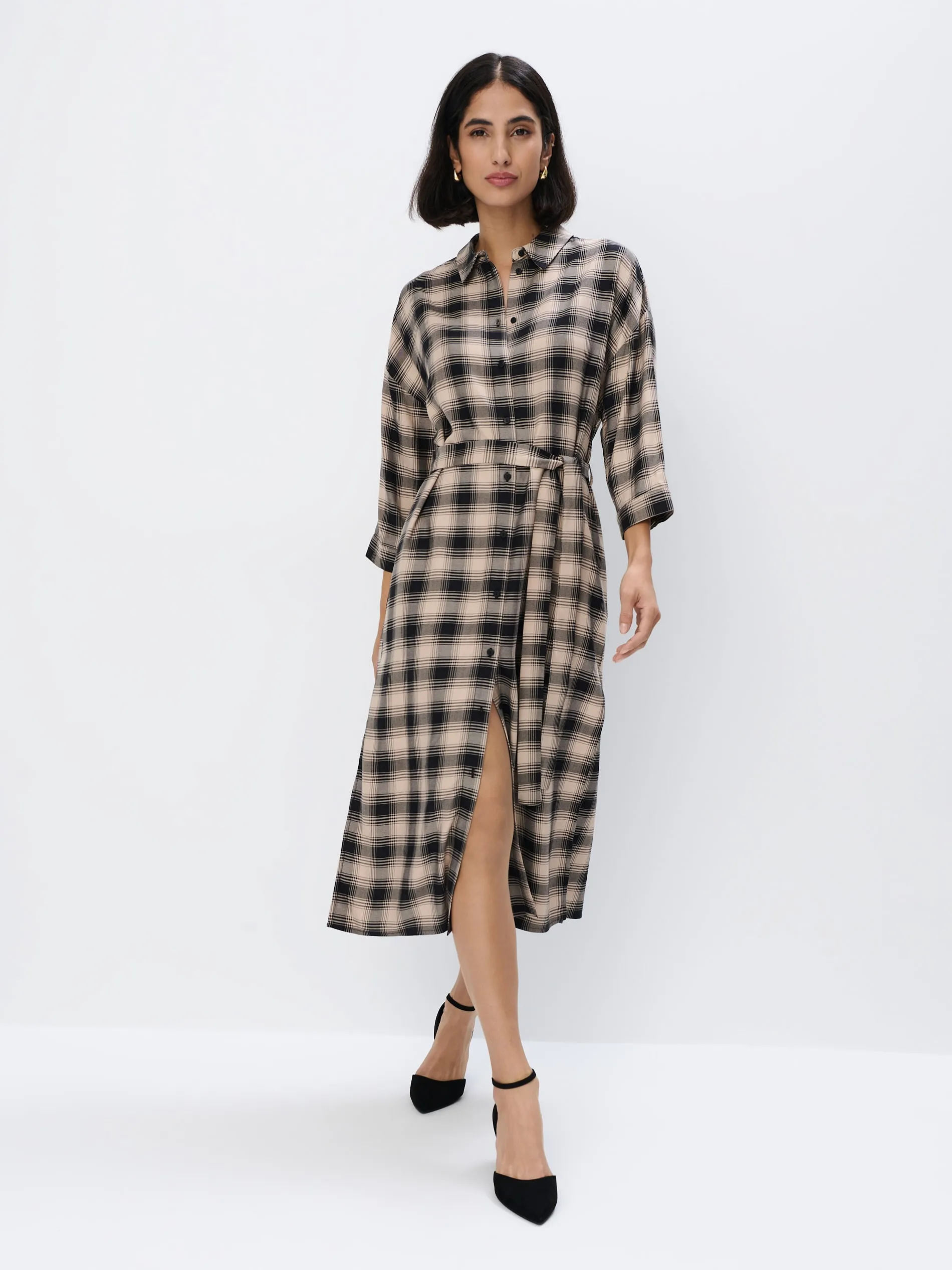 Vestito midi in viscosa