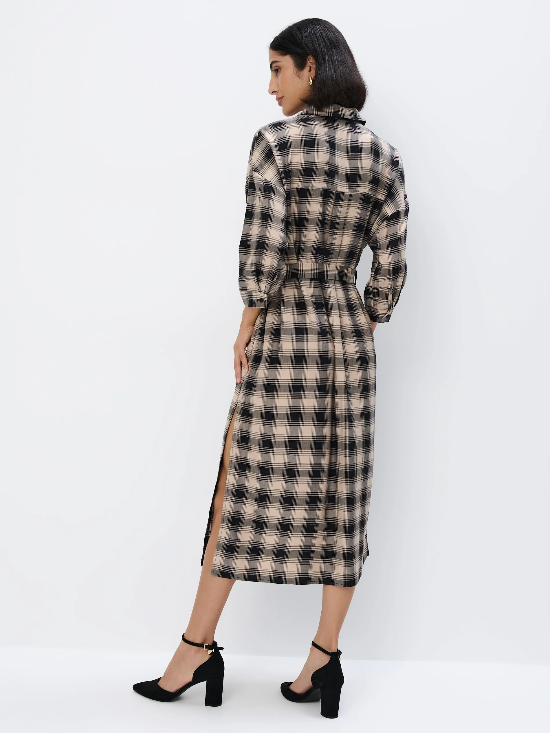 Vestito midi in viscosa