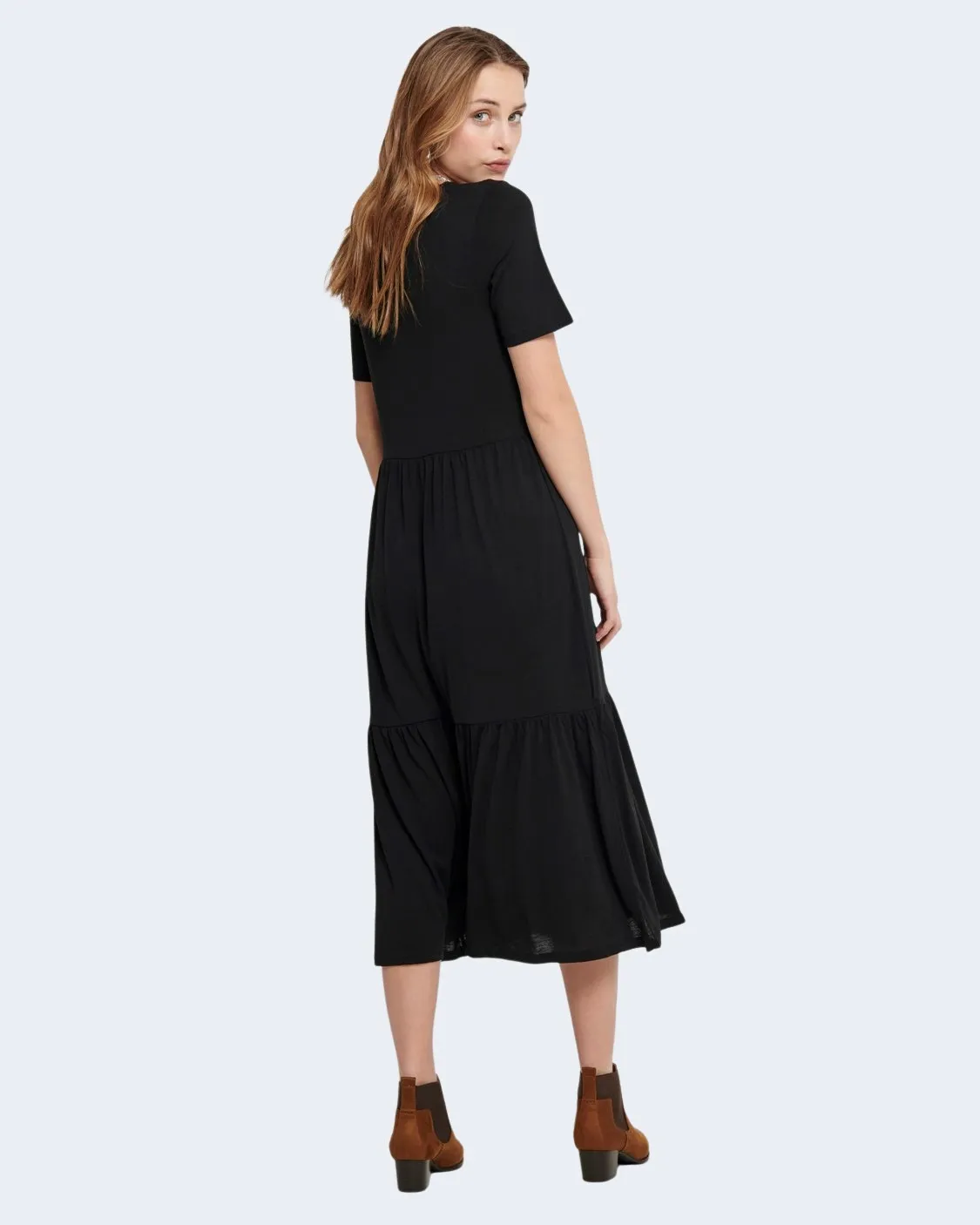 Vestito midi Jacqueline De Yong DALILA FROSTY Nero