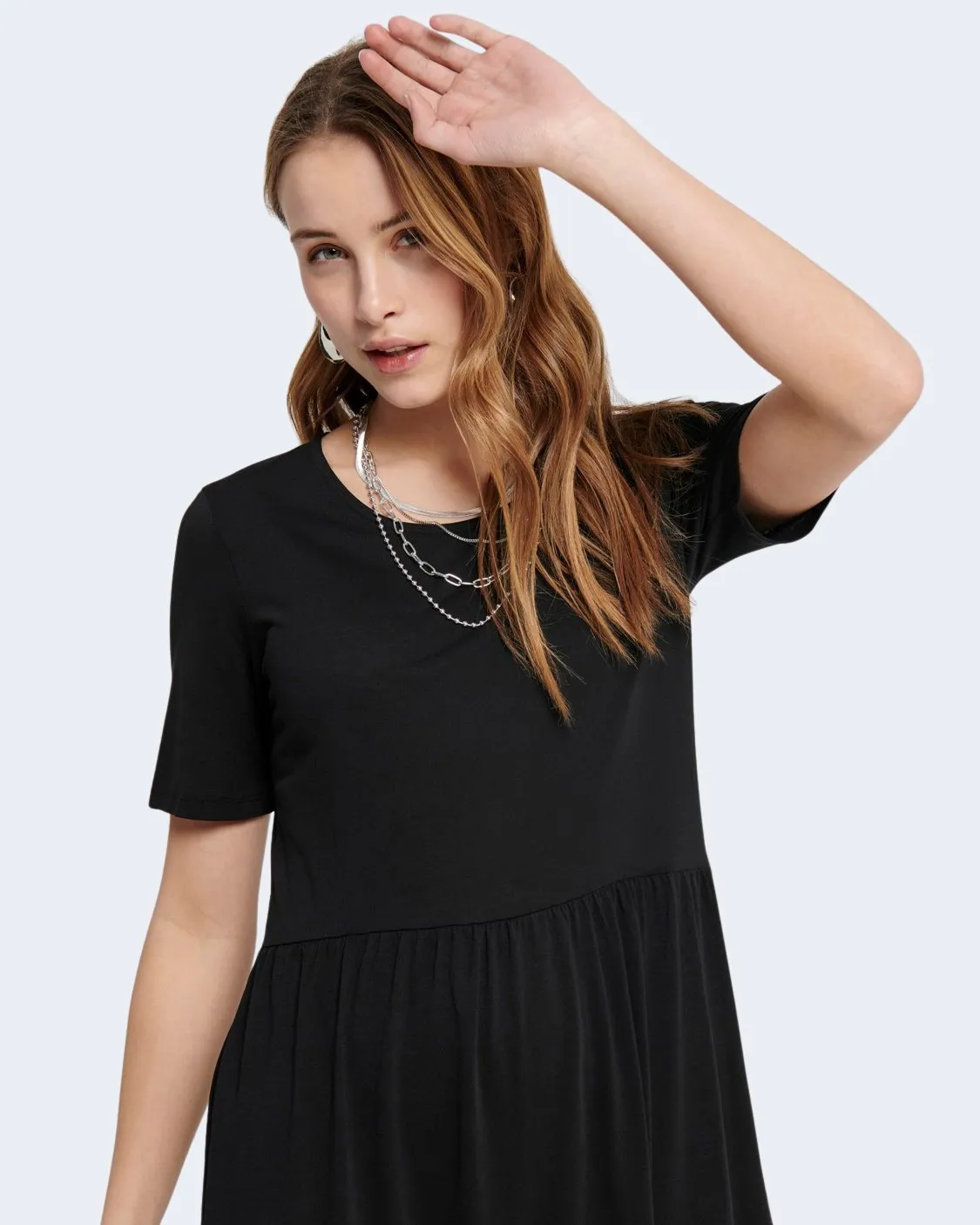 Vestito midi Jacqueline De Yong DALILA FROSTY Nero