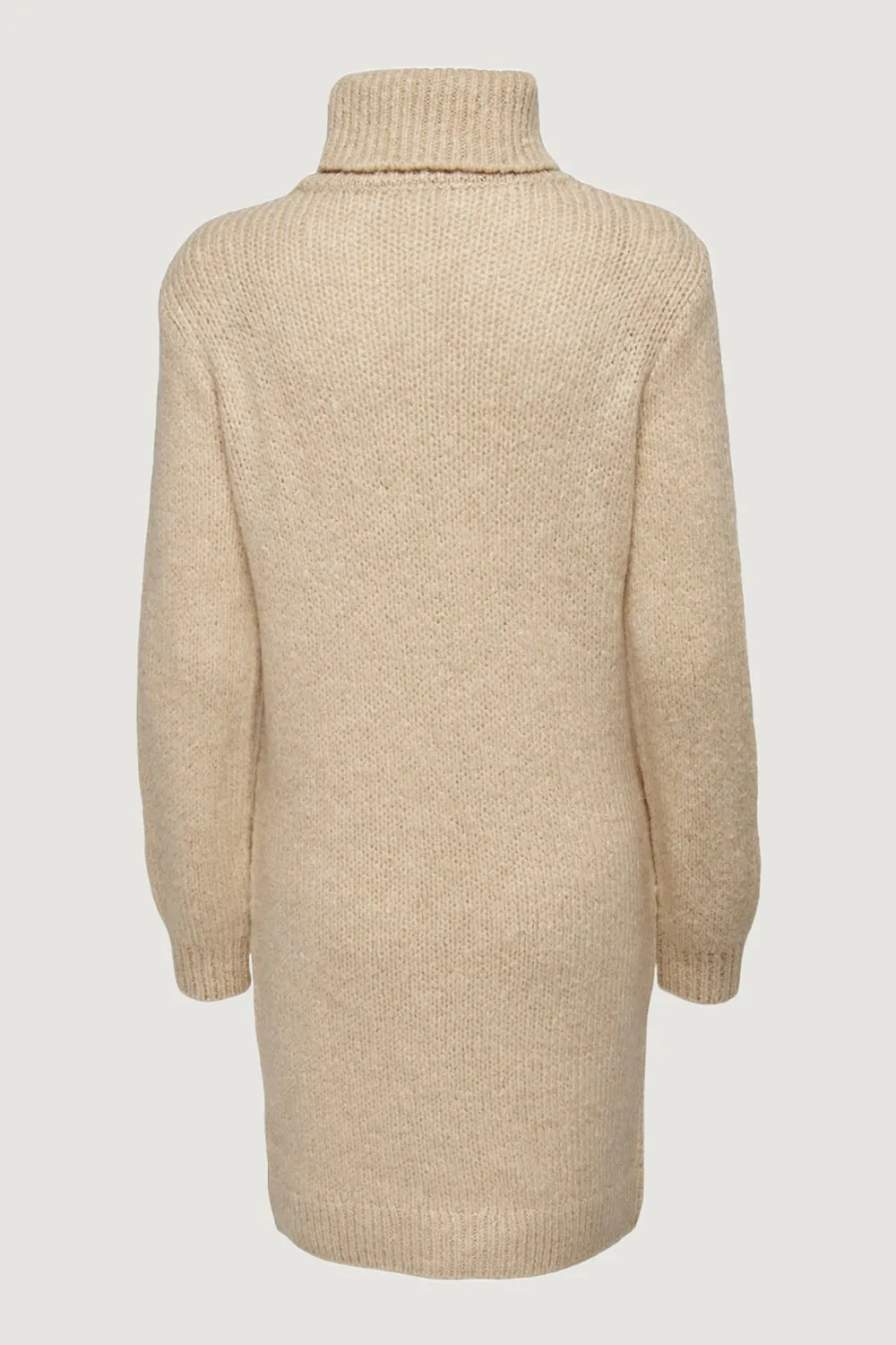 Vestito midi Jacqueline de Yong jdydinea l/s solid rollneck dre knt Beige