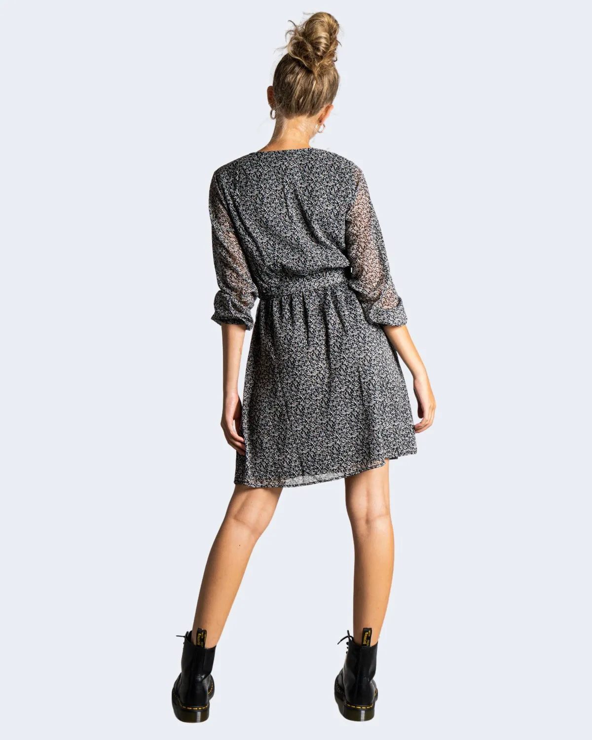Vestito midi Only cera 3/4 short wvn noos Nero