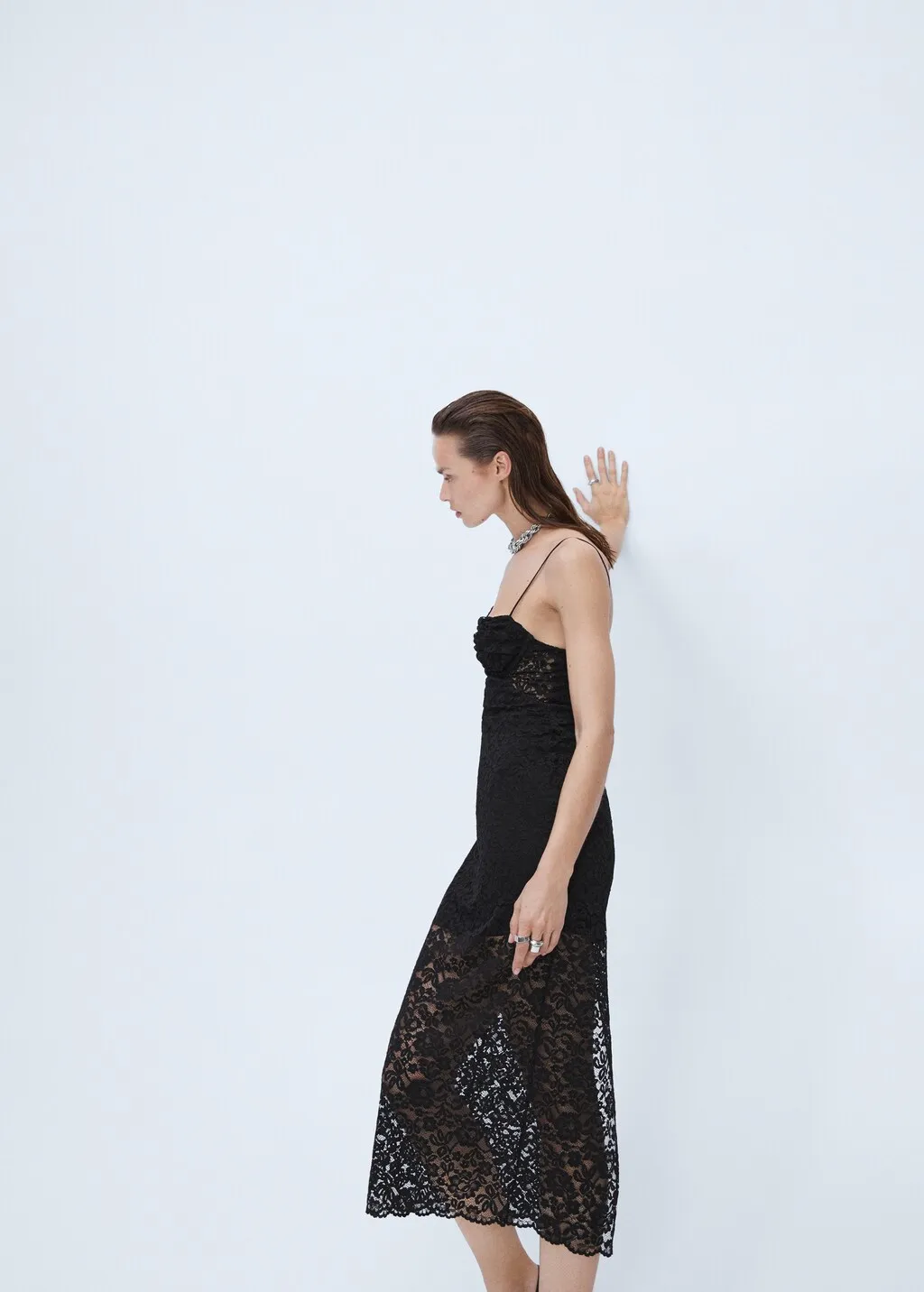 Vestito midi pizzo