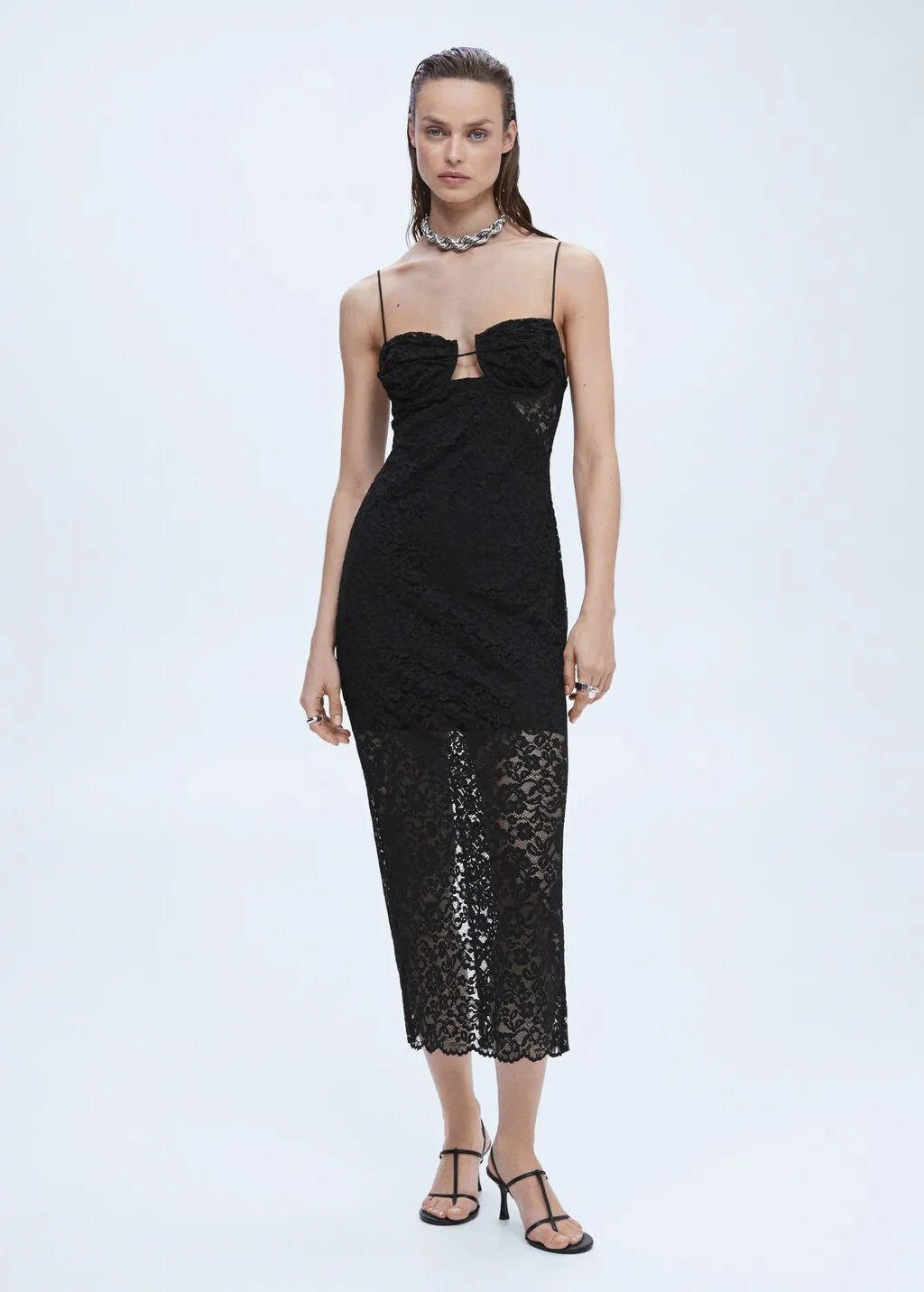 Vestito midi pizzo