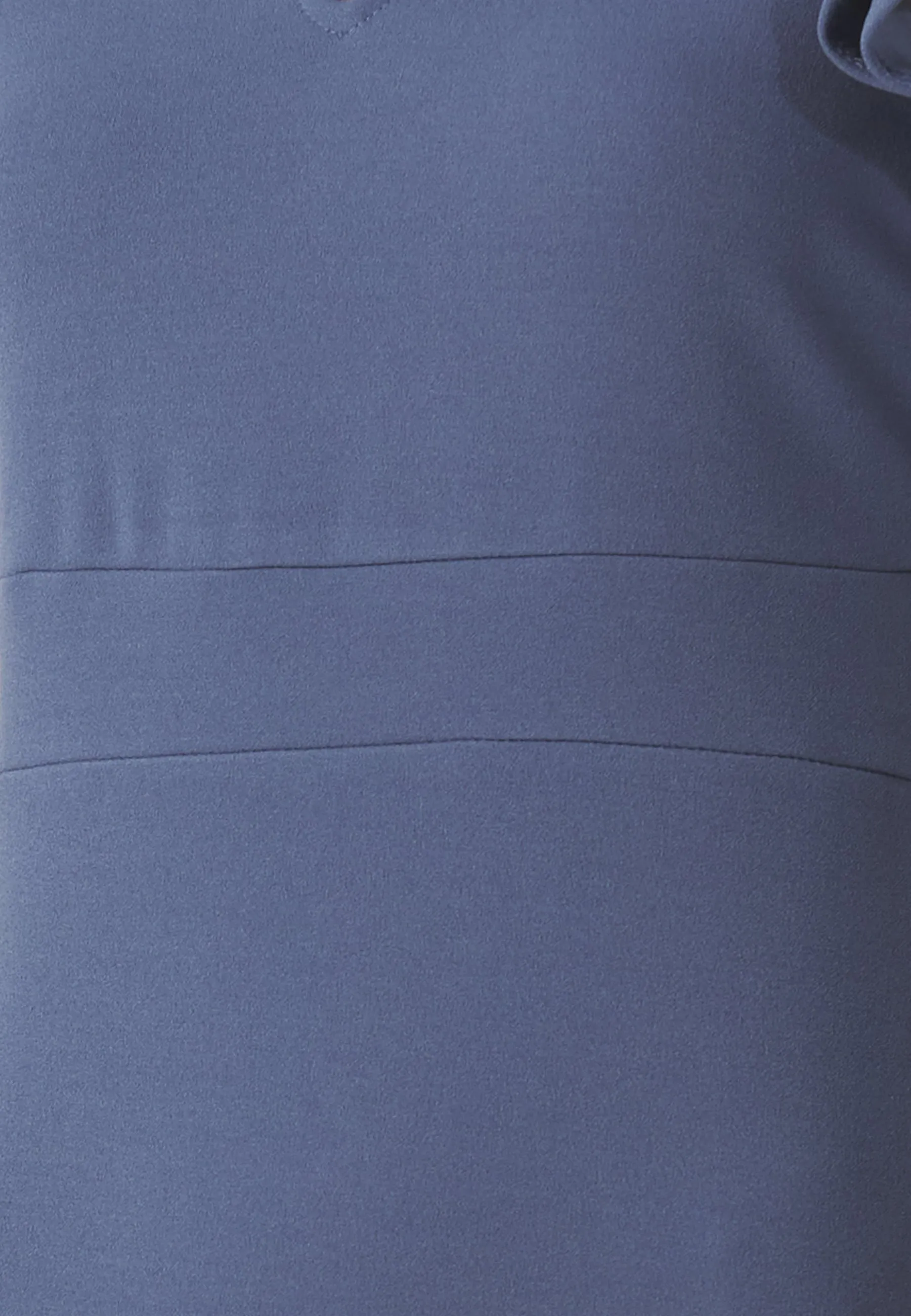 VICLARA FRILL V NECK MIDI DRESS - Vestito di maglina
