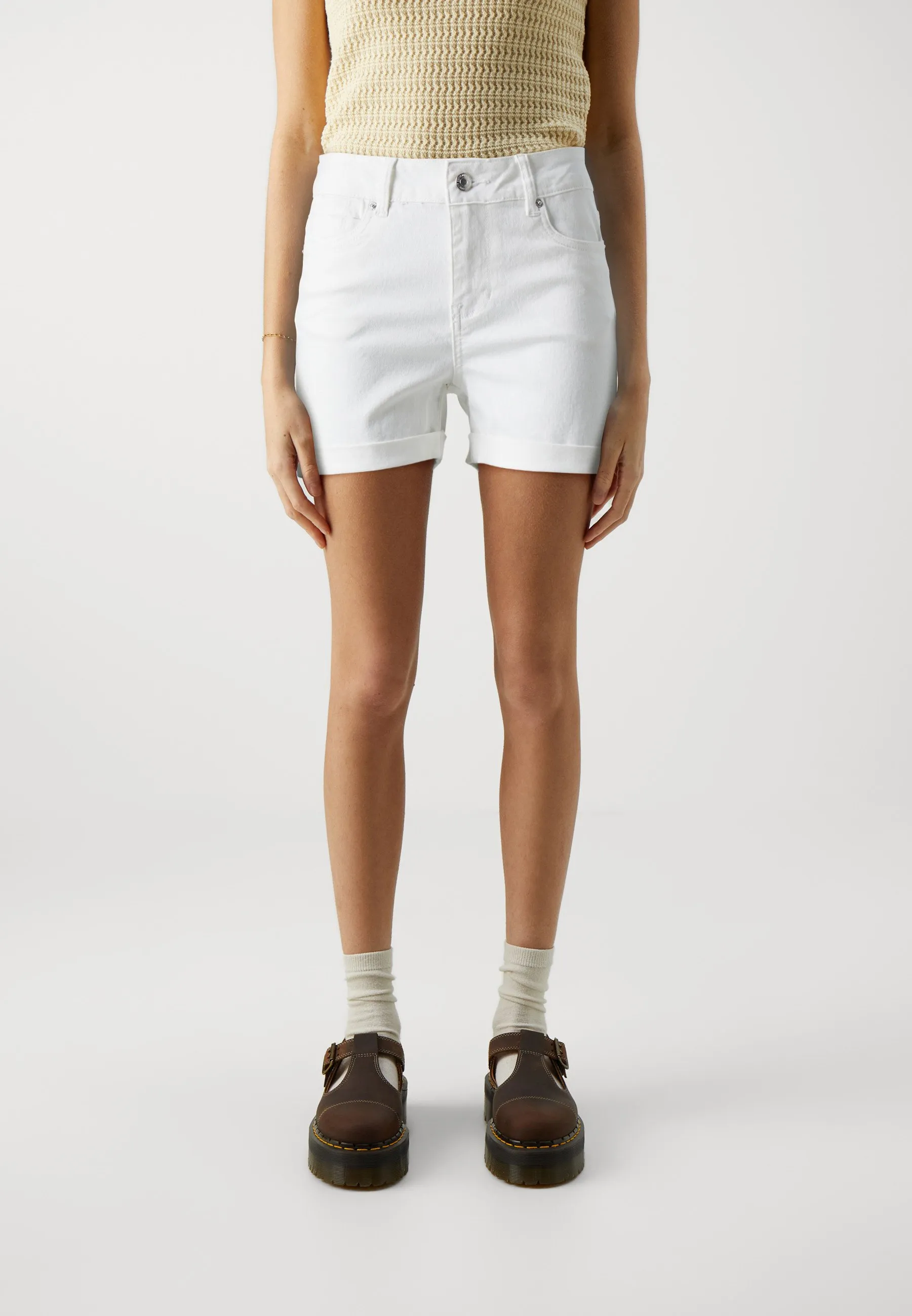 VMLUNA FOLD MIX - Shorts di jeans
