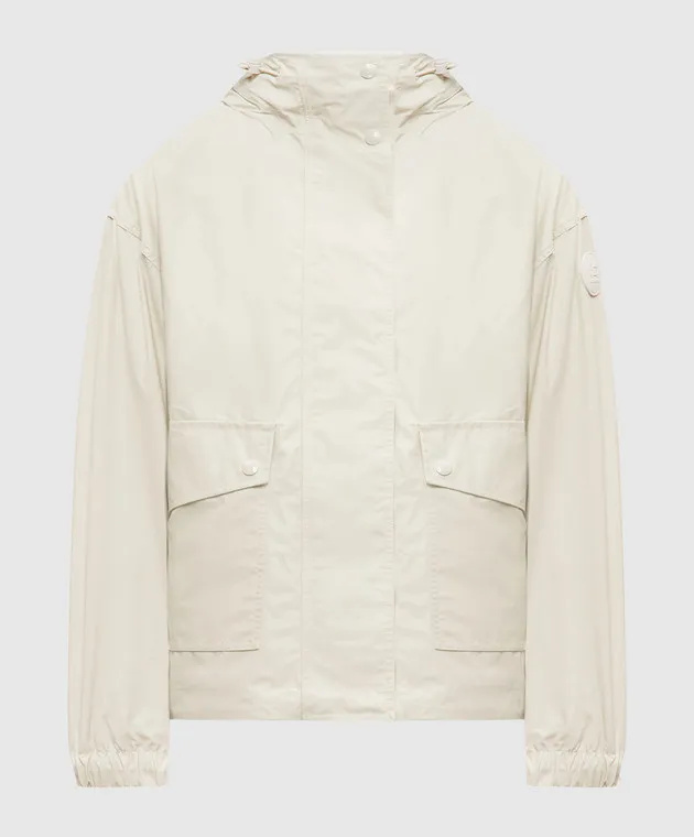 Woolrich Giacca a vento beige con patch logo CFWWOU0976FRUT3675