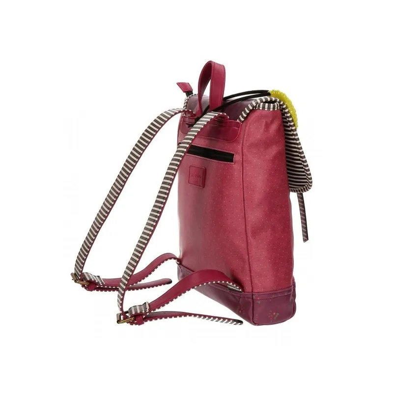 ZAINO SCUOLA E TEMPO LIBERO GORJUSS SANTORO HEARTFELT LONDON ORIGINAL IN SIMILPELLE 29X38X9CM CON PATTINA